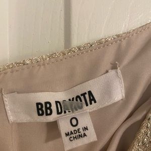 BB DAKOTA (CRIV) gold sparkly dress